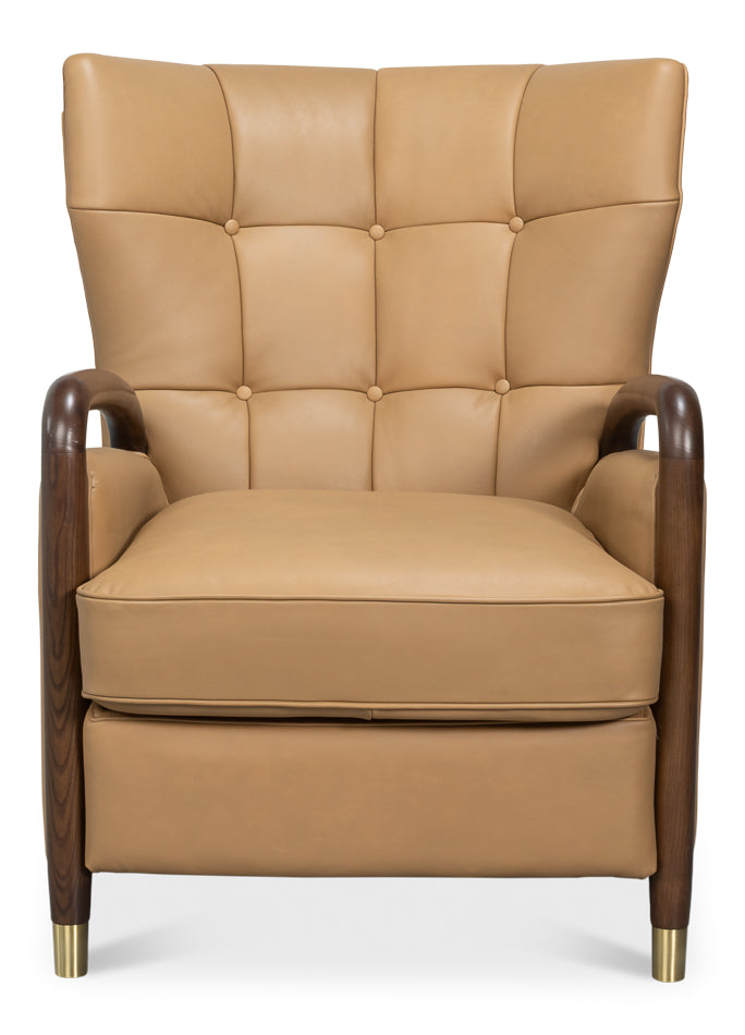 Sarreid Alastair Top Grain Leather Chair