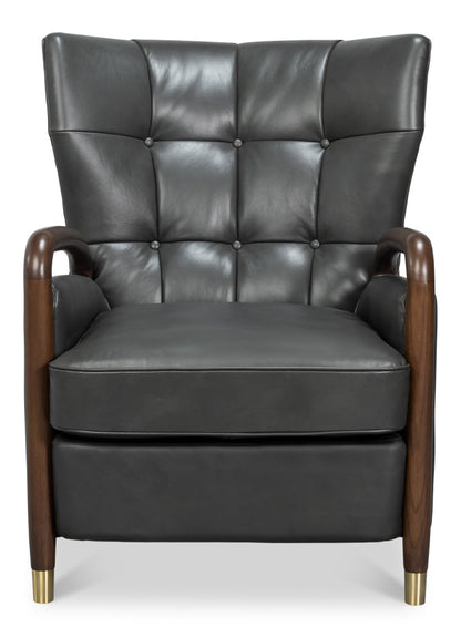 Sarreid Alastair Top Grain Leather Chair