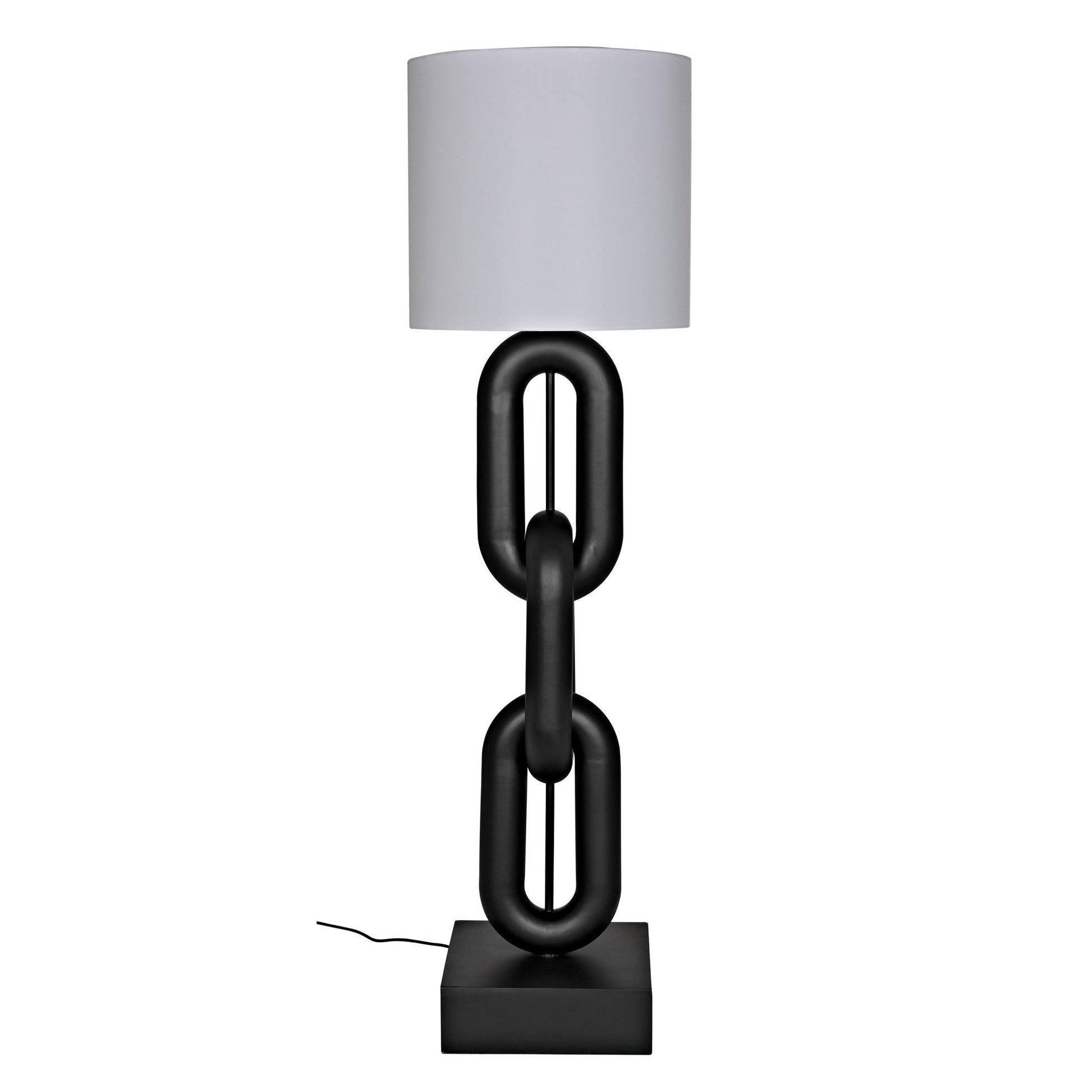 Alcatraz Lamp w/Shade-Table Lamps-Noir-Sideboards and Things