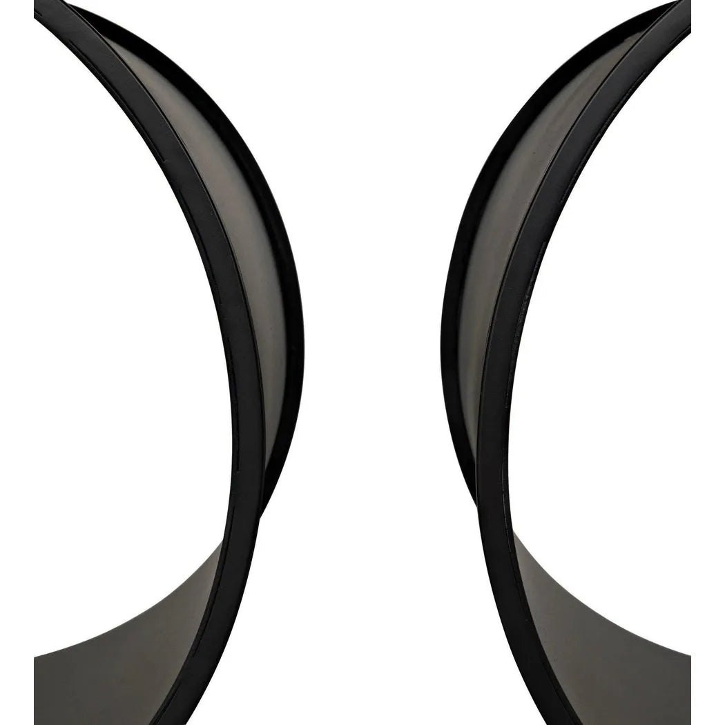 Alec Black Steel Rectangle Side Table