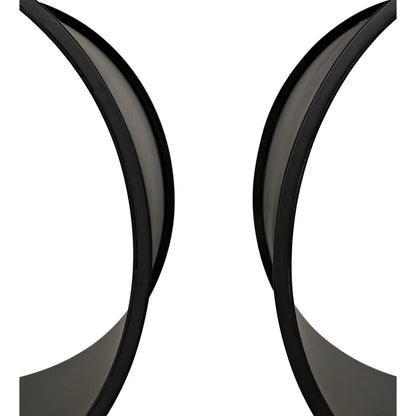 Alec Black Steel Rectangle Side Table