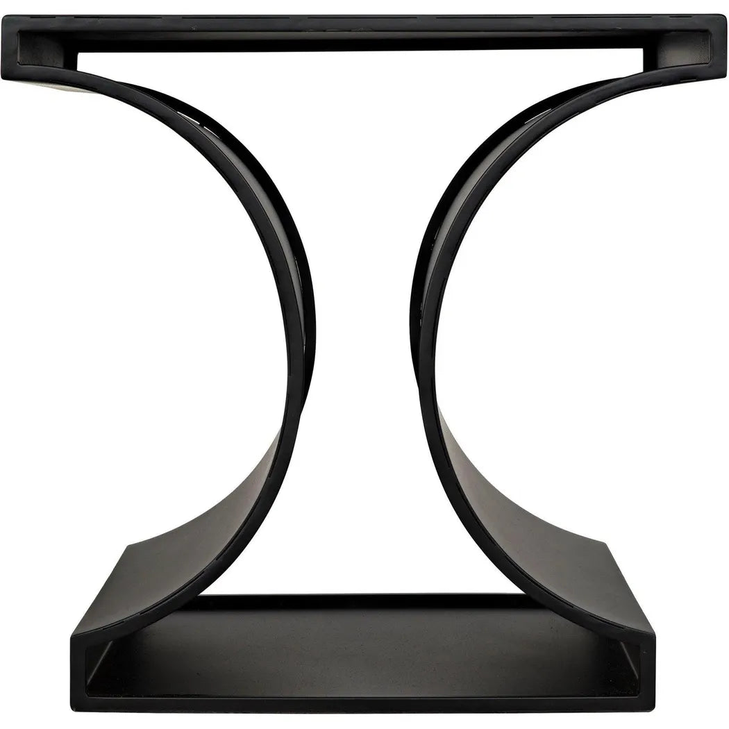 Alec Black Steel Rectangle Side Table