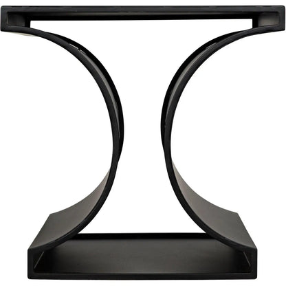 Alec Black Steel Rectangle Side Table