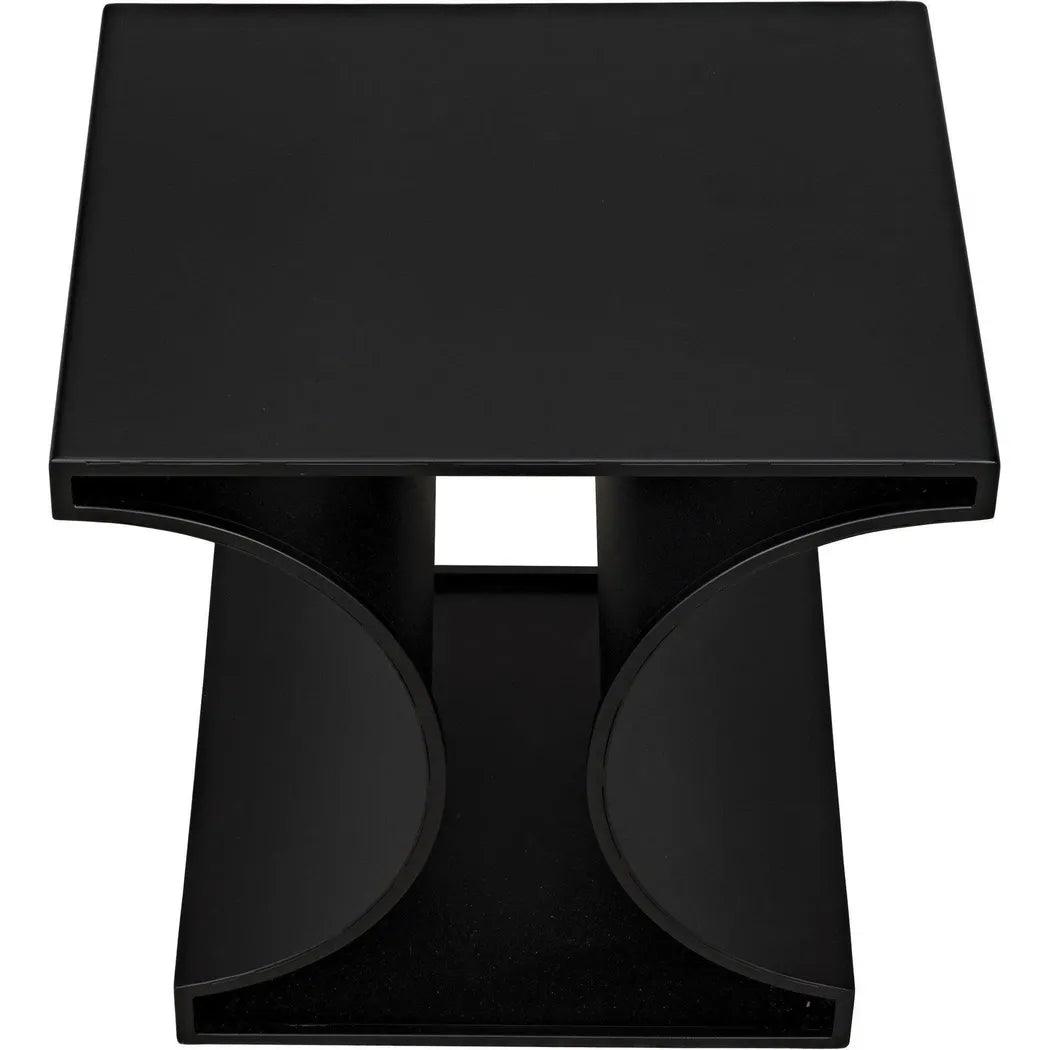 Alec Black Steel Rectangle Side Table