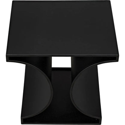Alec Black Steel Rectangle Side Table