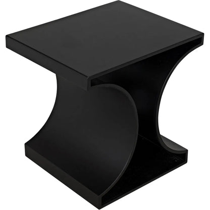 Alec Black Steel Rectangle Side Table
