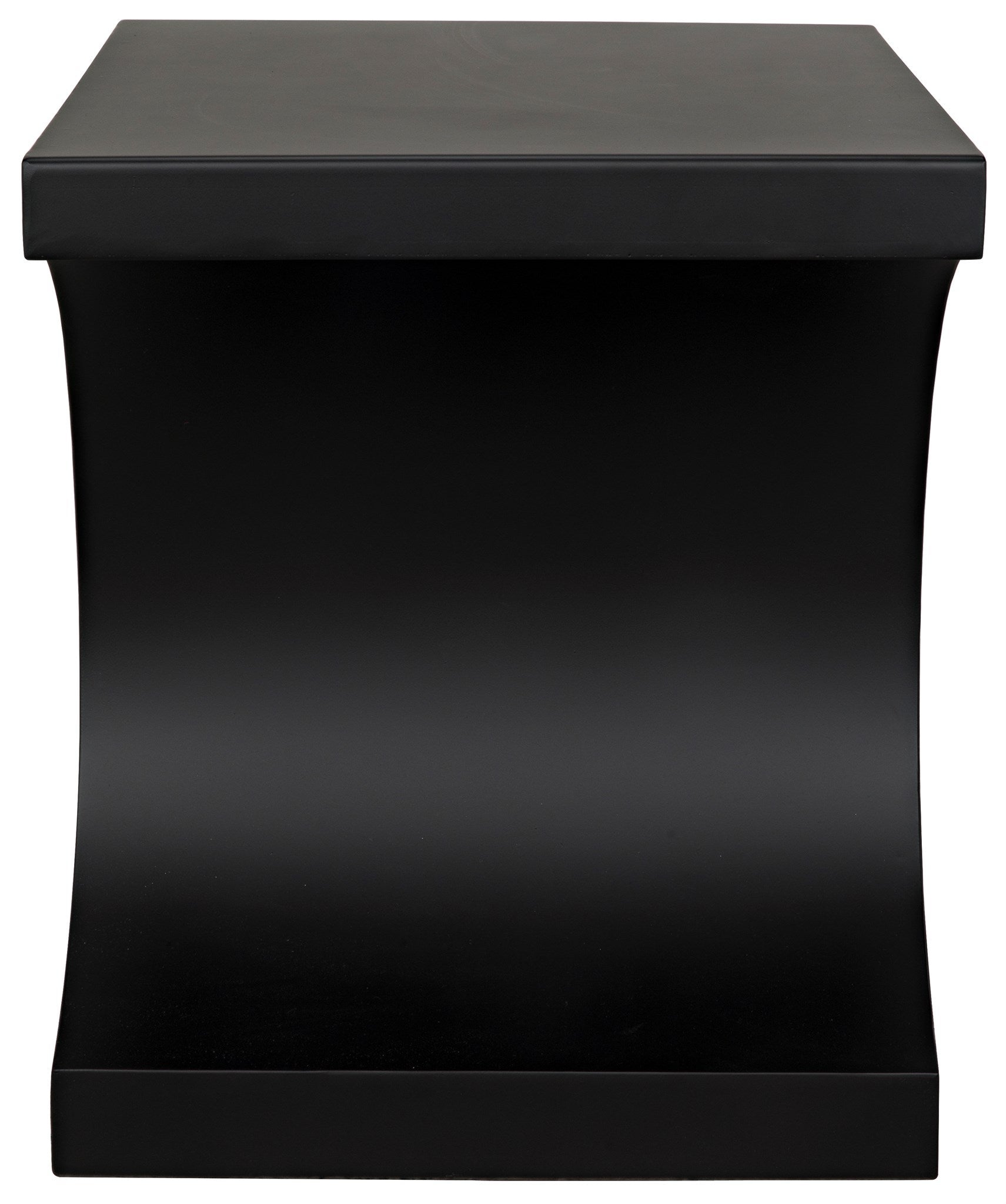 Alec Black Steel Rectangle Side Table-Side Tables-Noir-Sideboards and Things