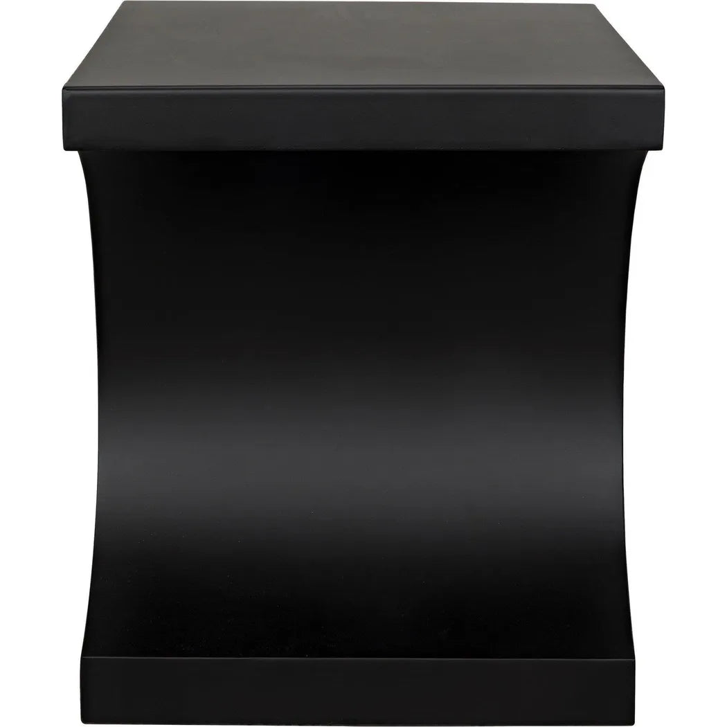 Alec Black Steel Rectangle Side Table