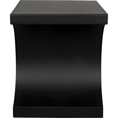 Alec Black Steel Rectangle Side Table