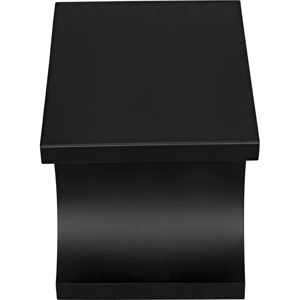 Alec Black Steel Rectangle Side Table