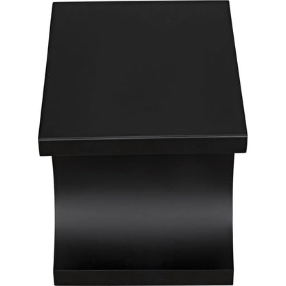 Alec Black Steel Rectangle Side Table