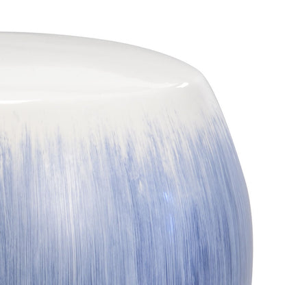 Chelsea House Alexander Blue Ceramic Outdoor Garden Stool
