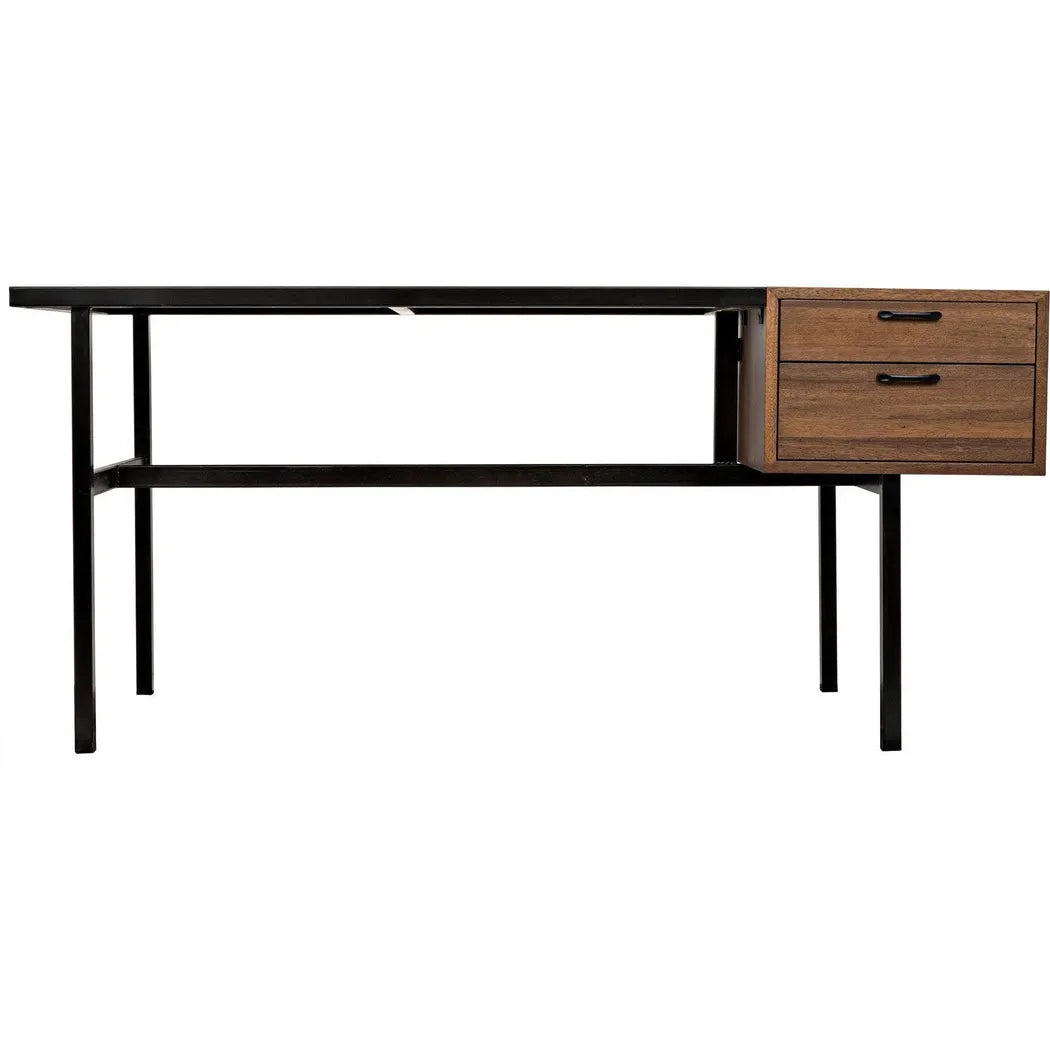 Algeron Black Steel Desk