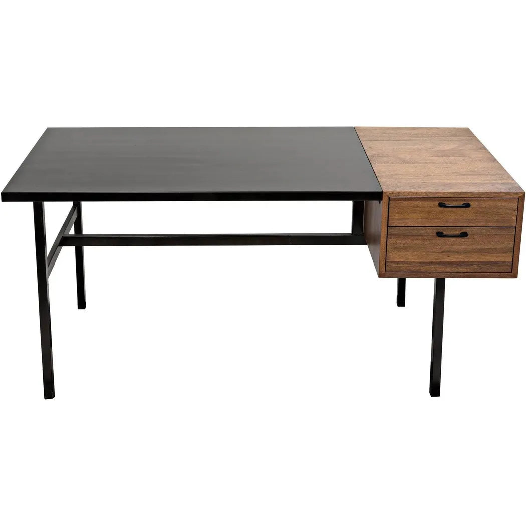 Algeron Black Steel Desk