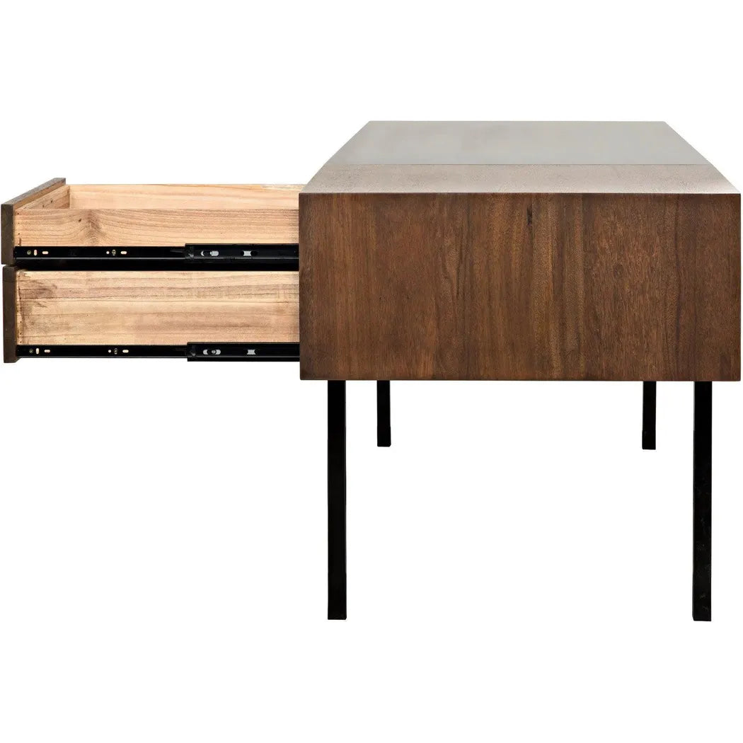 Algeron Black Steel Desk