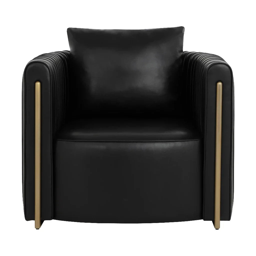 Alix Leather Upholstered Lounge Chair