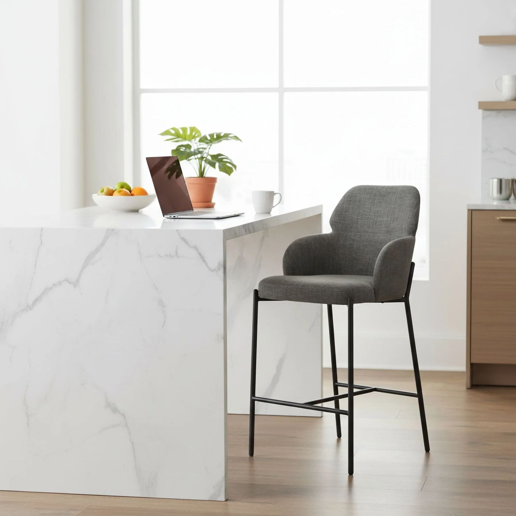 LH Home Allegra Performance Fabric Counter Stool