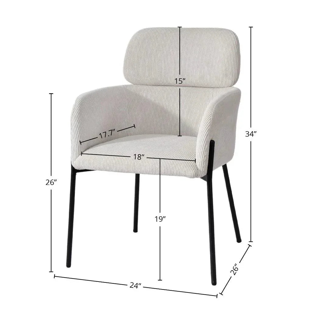 LH Home Allegra Performance Fabric Dining Chair