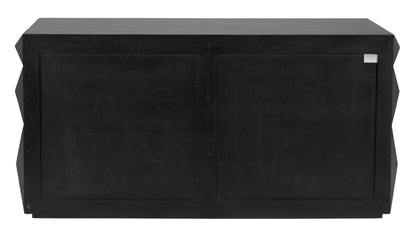 Allegra Wood and Brass Black Dresser-Dressers-Noir-Sideboards and Things