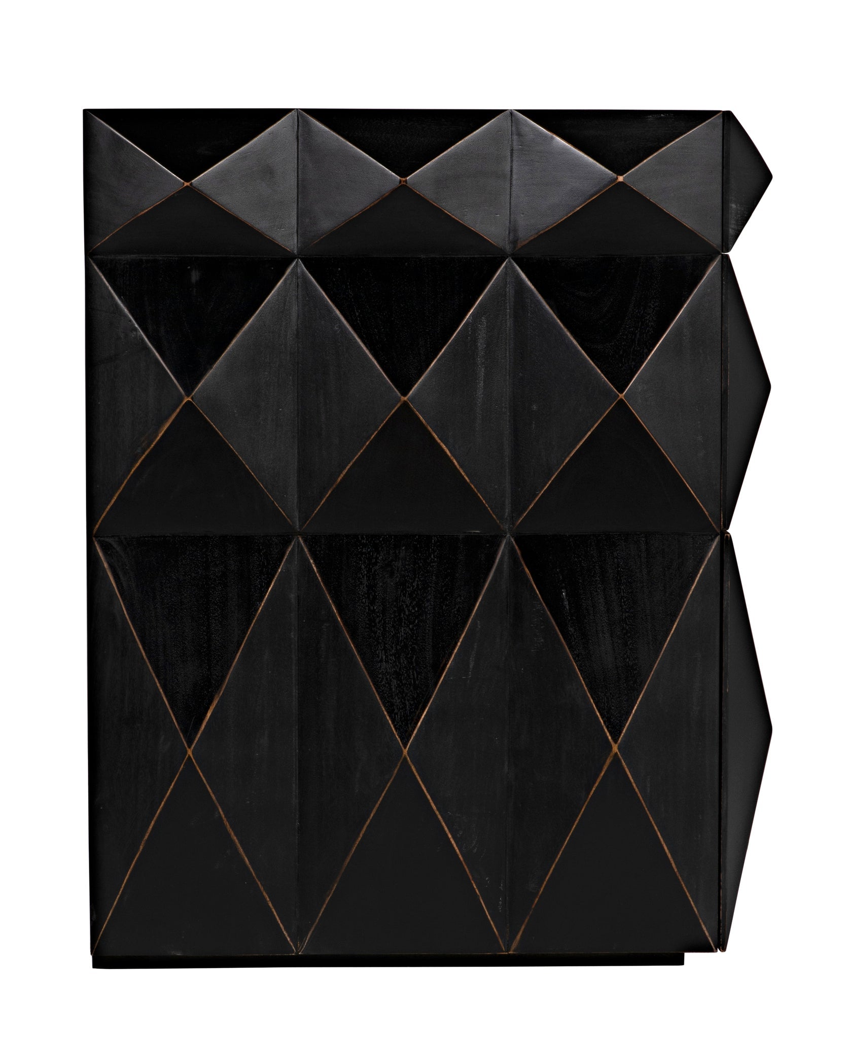 Allegra Wood and Brass Black Dresser-Dressers-Noir-Sideboards and Things