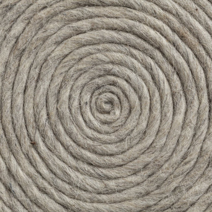 Mercana Allium Handwoven Wool Cylindrical Pouf