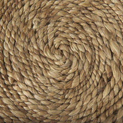 Mercana Allium Handwoven Wool Cylindrical Pouf