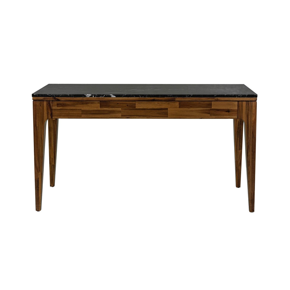 LH Home Allure Black Marble Top Writing Desk