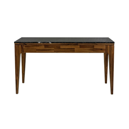 LH Home Allure Black Marble Top Writing Desk