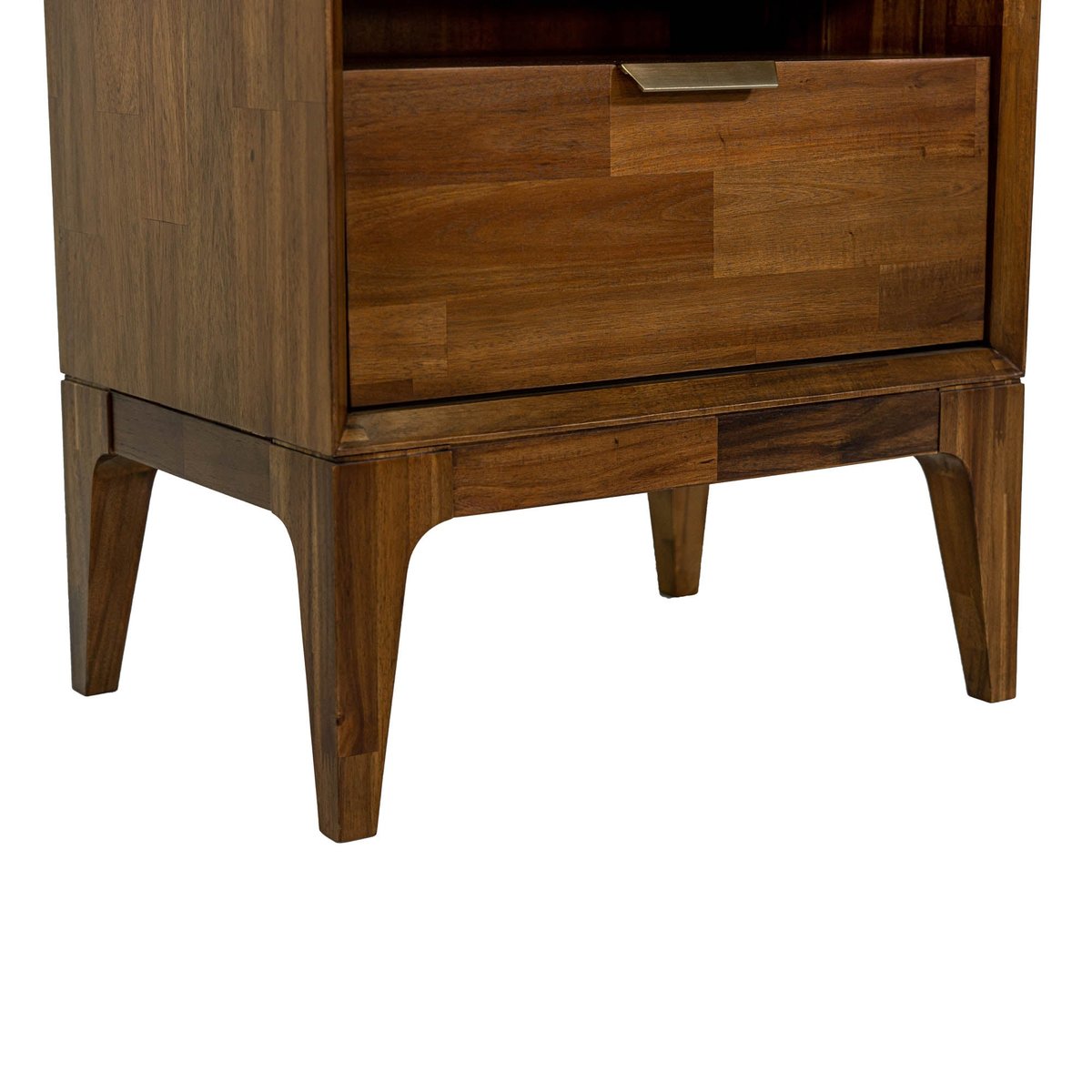 LH Home Allure One Drawer Wood Nightstand