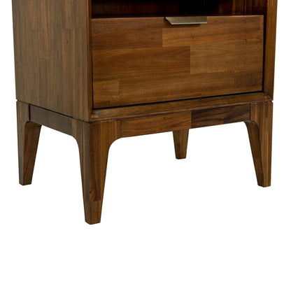 LH Home Allure One Drawer Wood Nightstand
