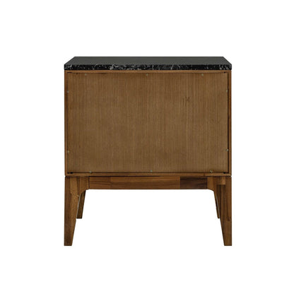 LH Home Allure One Drawer Wood Nightstand