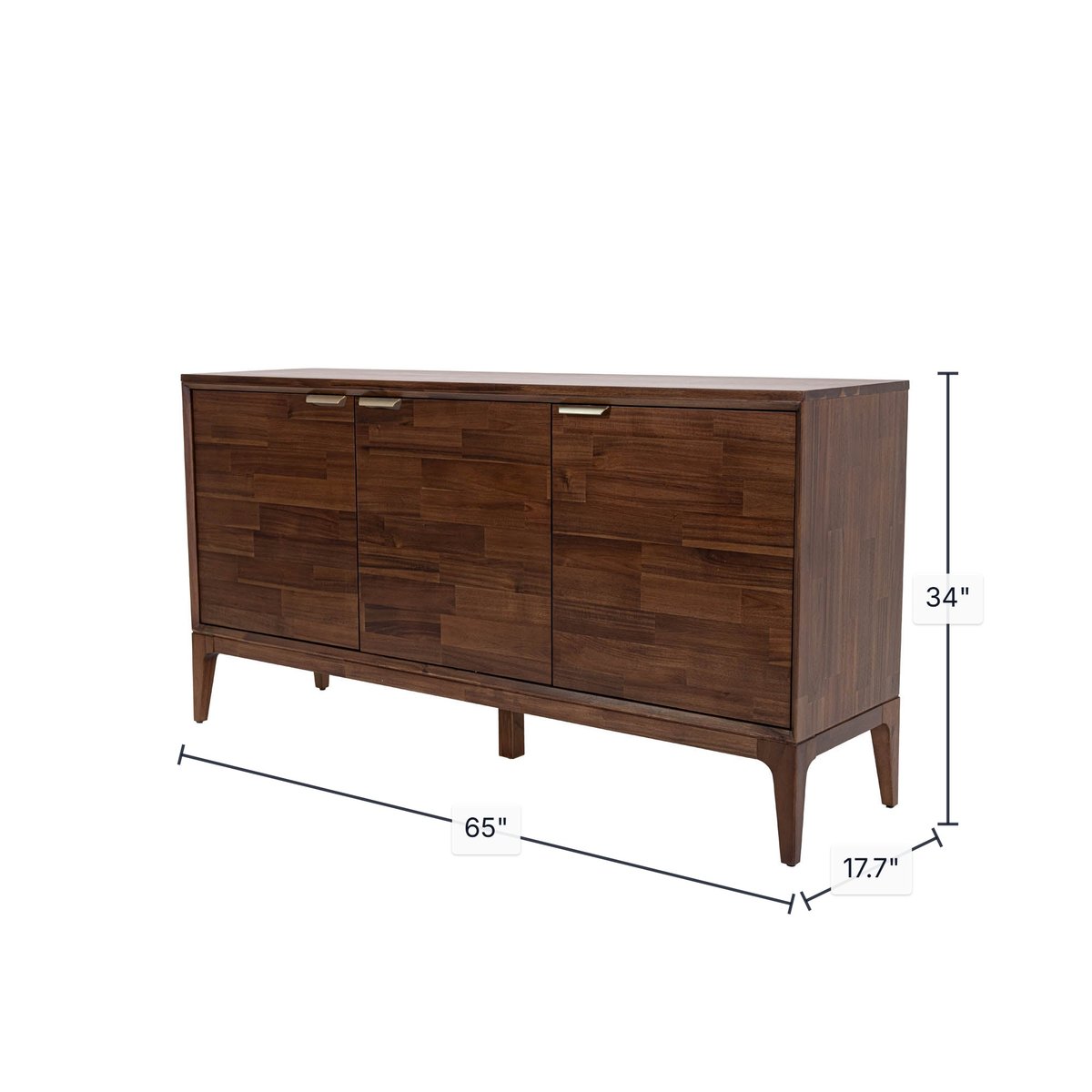 LH Home Allure Three Doors Wood Sideboard