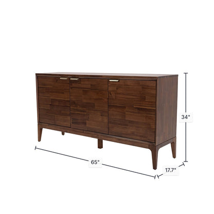 LH Home Allure Three Doors Wood Sideboard