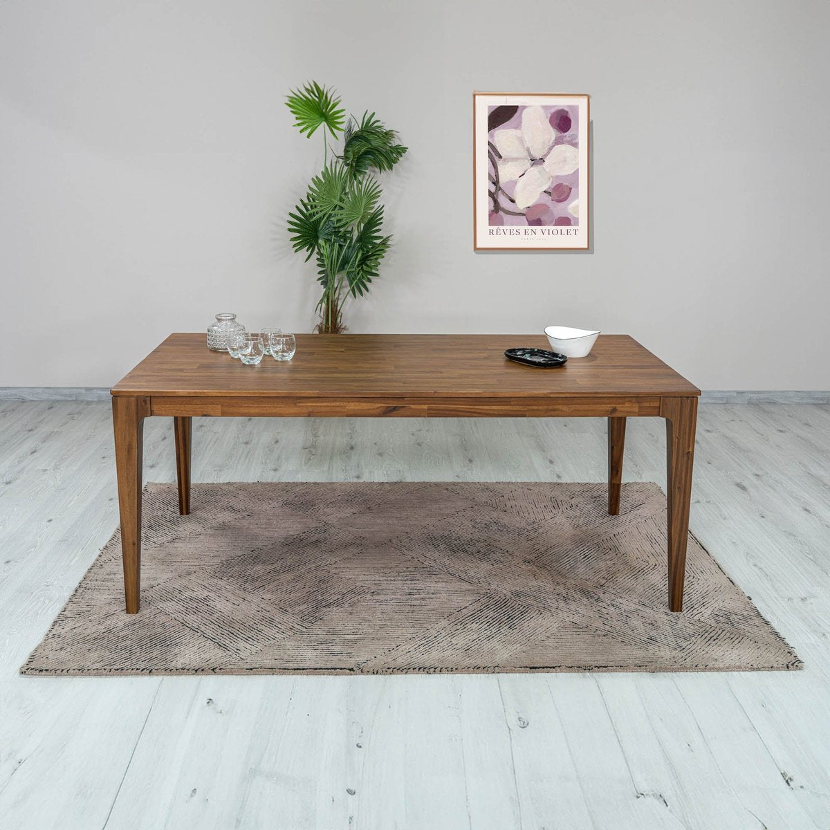 LH Home Allure Wooden Rectangular Dining Table