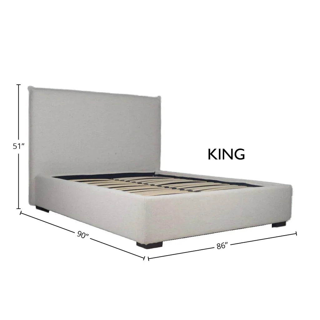 Allure Polyester Upholstered Storage Bed