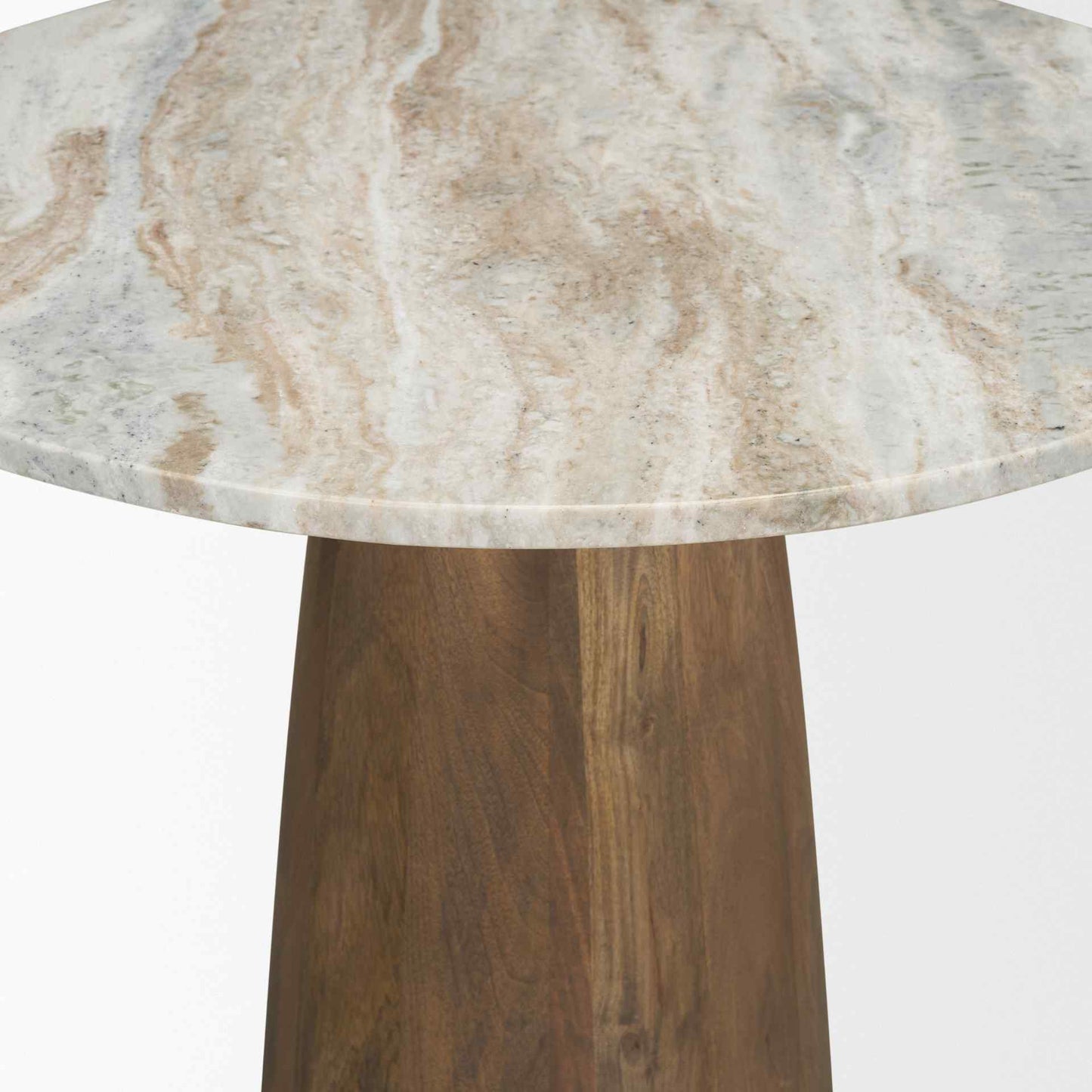 Mercana Allyson Marble Top Round Bistro Table