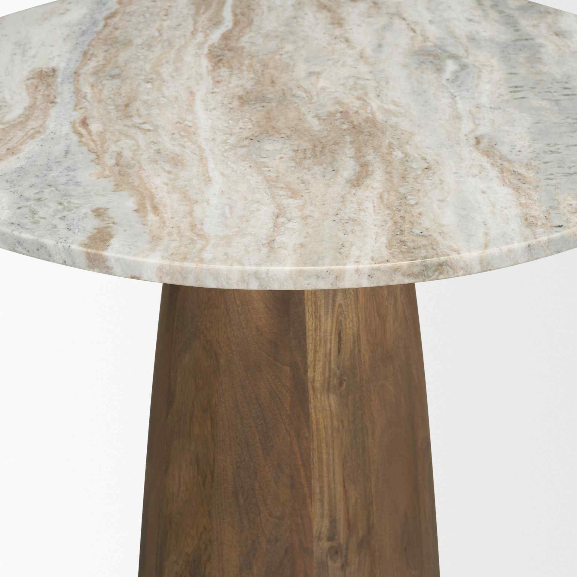 Mercana Allyson Marble Top Round Bistro Table