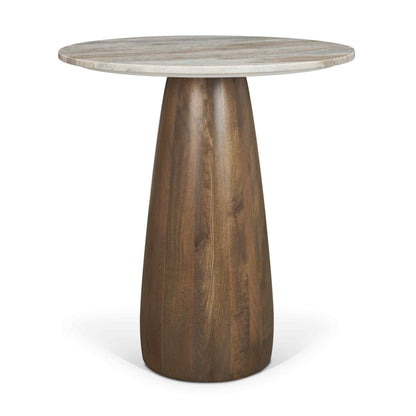 Mercana Allyson Marble Top Round Bistro Table