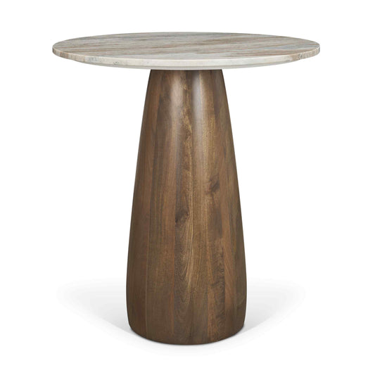 Mercana Allyson Marble Top Round Bistro Table