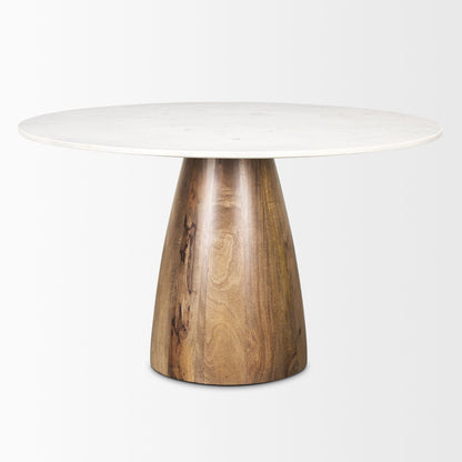 Mercana Allyson Marble Top Round Dining Table