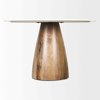 Mercana Allyson Marble Top Round Dining Table
