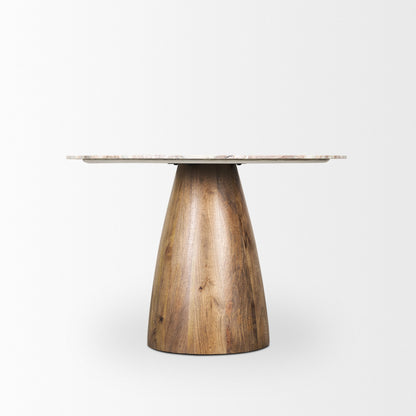 Mercana Allyson Marble Top Round Dining Table