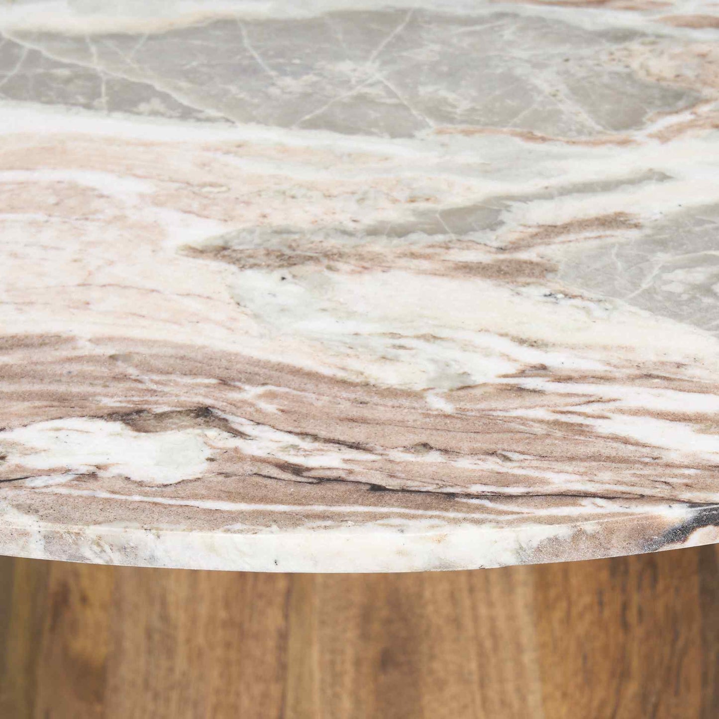 Mercana Allyson Marble Top Round Dining Table