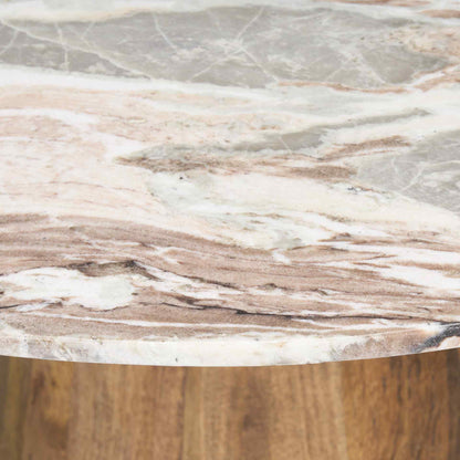 Mercana Allyson Marble Top Round Dining Table