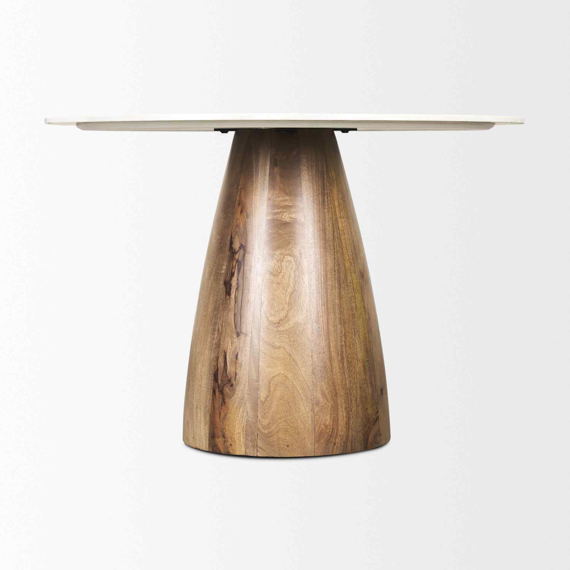 Mercana Allyson Marble Top Round Dining Table