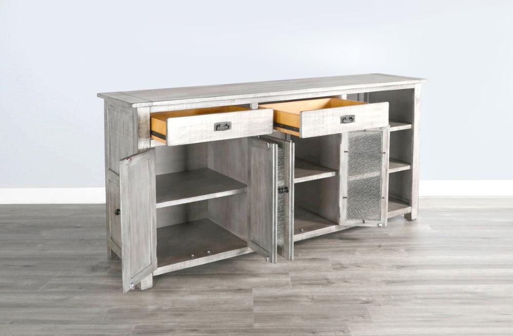 Alpine Buffet And Hutch Grey Buffets Sideboards and Things By Sunny D