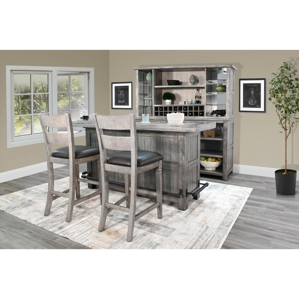 Sunny D Alpine Wooden Bar Table with Barstool