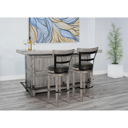 Sunny D Alpine Wooden Bar Table with Swivel Barstool