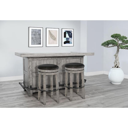 Sunny D Alpine Wooden Bar Table with Swivel Stool