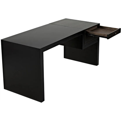 Alvaro Desk, Black Steel with Ebony Walnut
